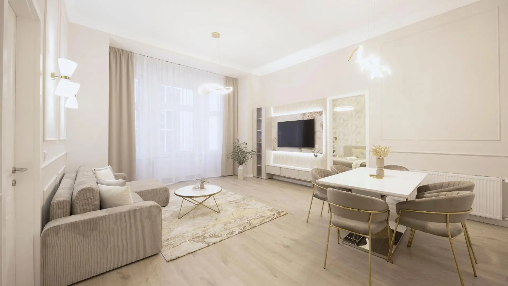 公寓 Luxurious & Elegance W18 Grand Suite W' Balcony By Prestige Homes 布达佩斯